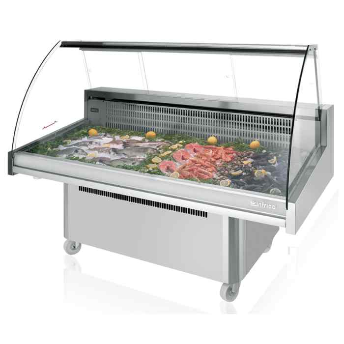 Infrico Refrigerated Fish Displays 1330 mm – 1955 mm Wide – professional seafood presentation for British hospitality venues