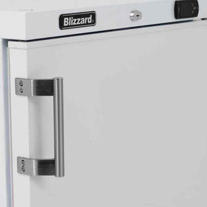 Blizzard Single Hinged Door Under Counter Refrigerator (UCR140WH) – white compact fridge for UK catering kitchens
