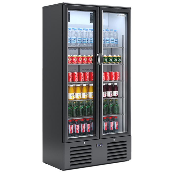 Infrico Upright Glass Door Bottle Coolers 2–3 Door Range – high-capacity vertical cooling for British hospitality venues