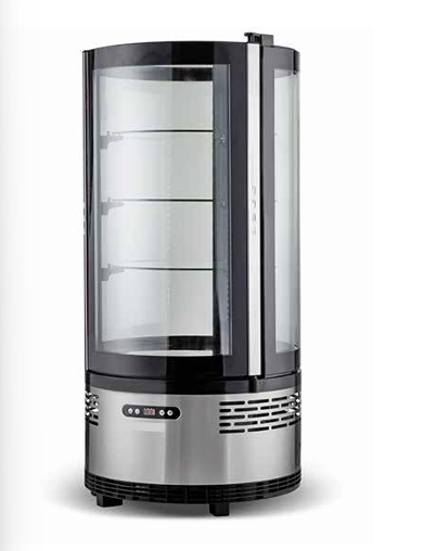 Artikcold SALR pastry display with ventilated cooling for UK bakeries and cafés — ensures even chilling for cakes and pastries.