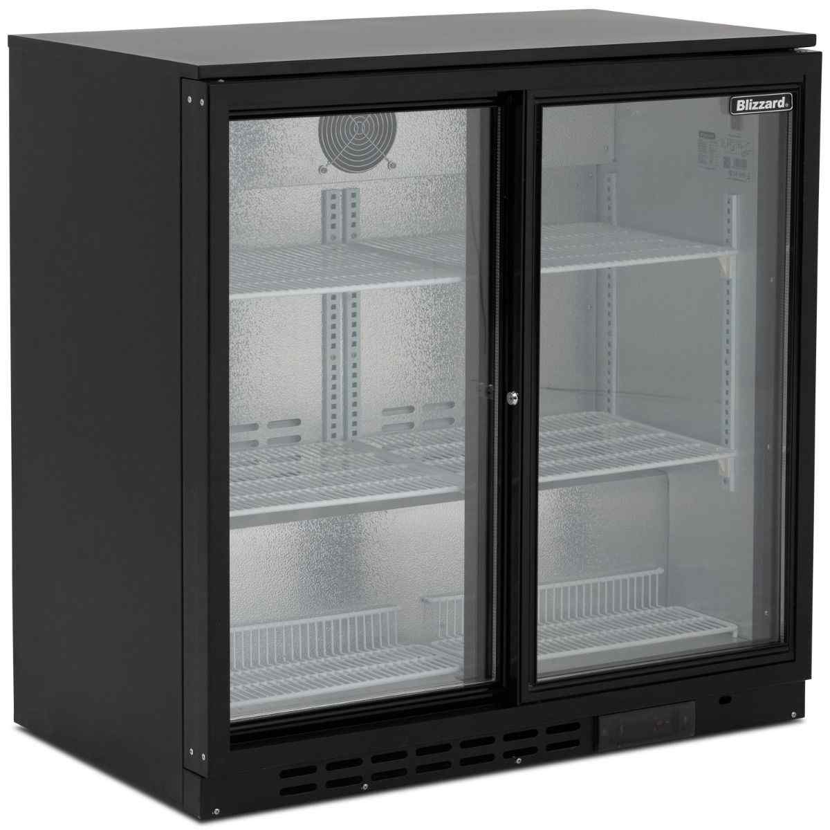 Blizzard Sliding Glass Door Bottle Cooler Range BAR2SL and BAR3SL – spacious display refrigeration for British hospitality venues and restaurant bars