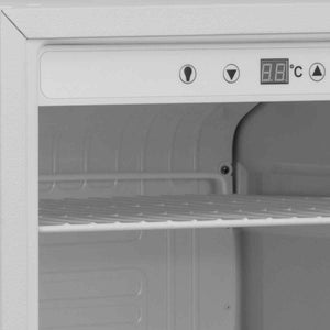 Koldbox Single Hinged Glass Door Under Counter Chiller (BC125) – compact display fridge for UK cafés and hospitality kitchens