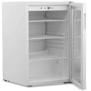 Koldbox Single Hinged Glass Door Under Counter Chiller (BC125) – compact display fridge for UK cafés and hospitality kitchens