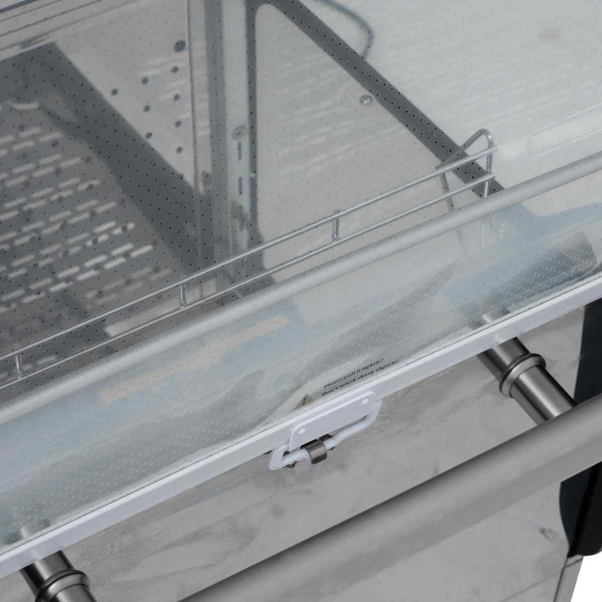 Blizzard Slimline Refrigerated Display (BCD50) – mirrored stainless-steel merchandiser for cafés, hotels and catering venues across Britain