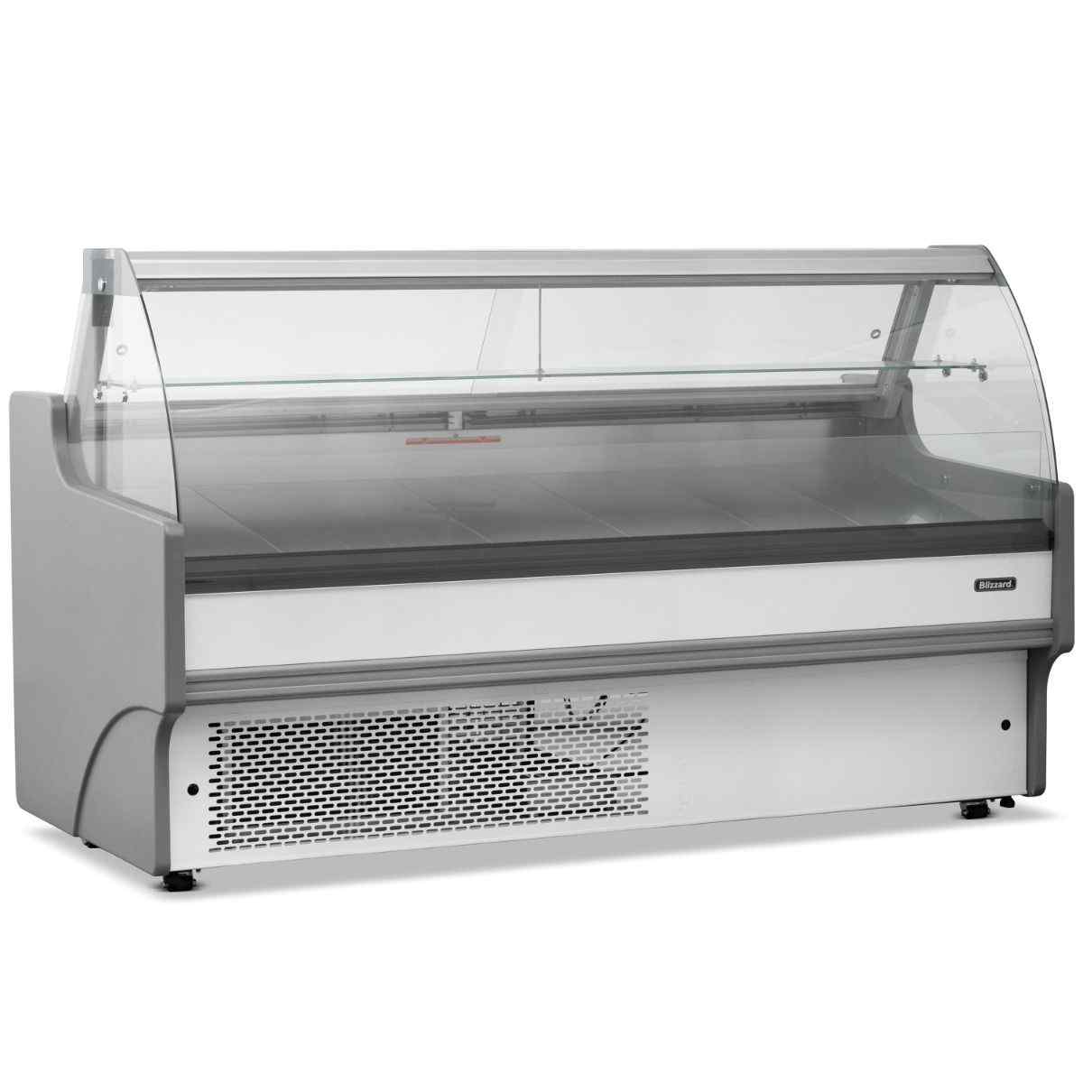 Blizzard Curved Glass Serve Over Counter Range 13m 15m 20m and 25m – premium refrigerated display for UK catering kitchens and hospitality spaces