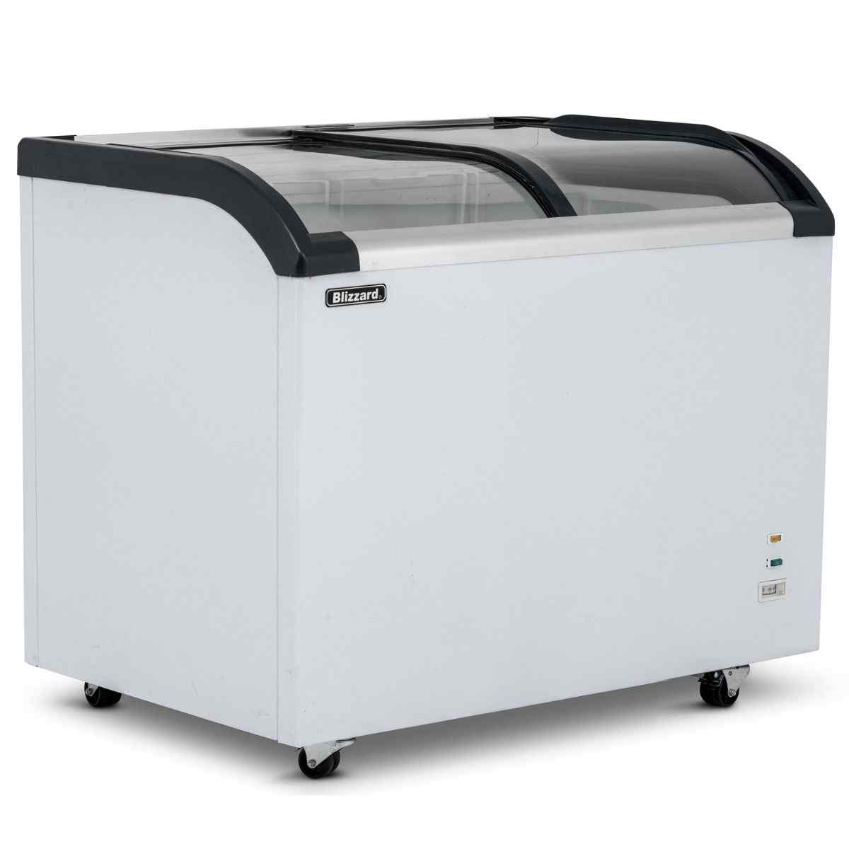 Blizzard Curved Glass Lid Freezer Range 220L 320L 420L 520L and 620L – premium display chest freezers for UK catering kitchens and hospitality venues