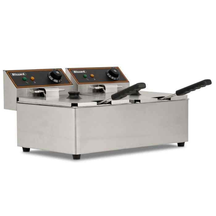 Blizzard 12 L Double Tank Electric Fryer (BF6-6) – twin-basket deep fryer for British hospitality & takeaway kitchens