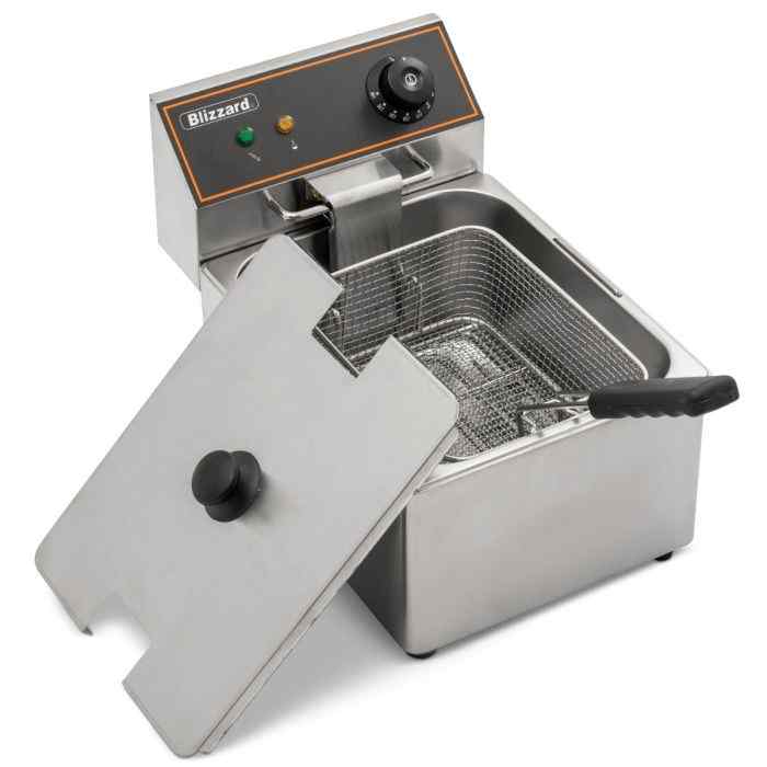 Blizzard Single Tank Electric Fryer Range 6L and 8L – compact high-performance fryers for UK cafés restaurants and catering kitchens