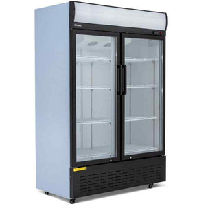 Blizzard Hinged Glass Door Display Merchandiser Range (630–900 L) – upright chilled merchandisers for British cafés, restaurants and catering venues