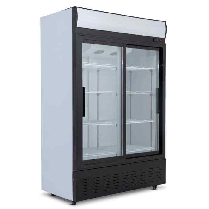 Blizzard Sliding Glass Door Display Merchandiser Range (630–900 L) – energy-efficient sliding display fridges for UK restaurants and hospitality sites