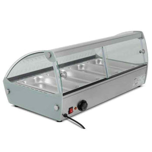 Blizzard Curved Counter Top Heated Merchandiser (HDC1) – compact stainless steel food warmer for UK catering kitchens