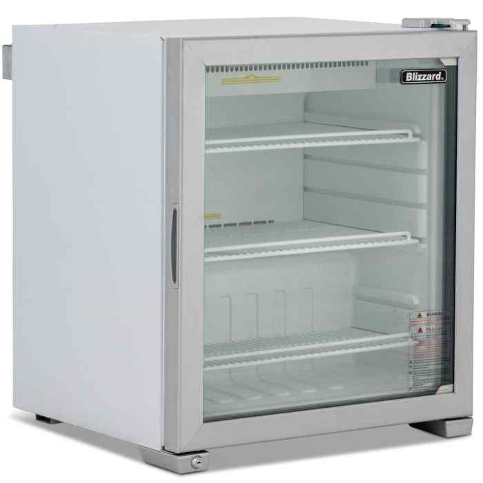 Blizzard Glass Door Counter Top Refrigerator (CTR99) – compact illuminated merchandiser for UK cafés, hotels & restaurants