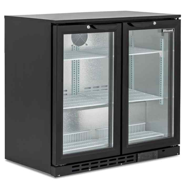 Blizzard Low-Height Glass Door Bottle Coolers 2–4 Doors – premium under-counter display chillers for British bars and cafés