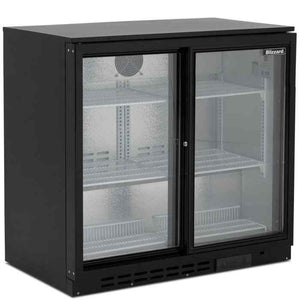 Blizzard Low-Height Sliding Glass Door Bottle Coolers 2–3 Doors – space-saving under-counter chillers for UK hospitality venues