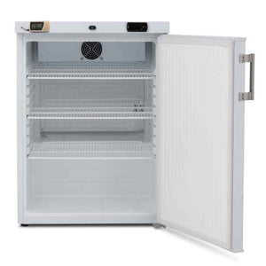 Blizzard Single Hinged Door Under Counter Pharmacy Refrigerator (MED140) – temperature-monitored medical fridge for UK hospitality & healthcare environments