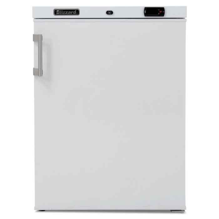 Blizzard Single Hinged Door Under Counter Refrigerator (UCR140WH) – white compact fridge for UK catering kitchens