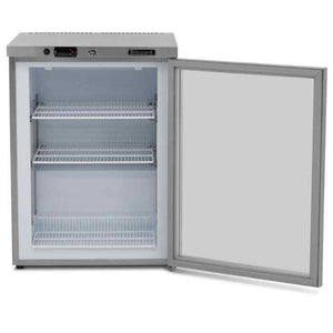 Blizzard Single Hinged Glass Door Under Counter Freezer (UCF140CR) – compact commercial display freezer for UK hospitality venues