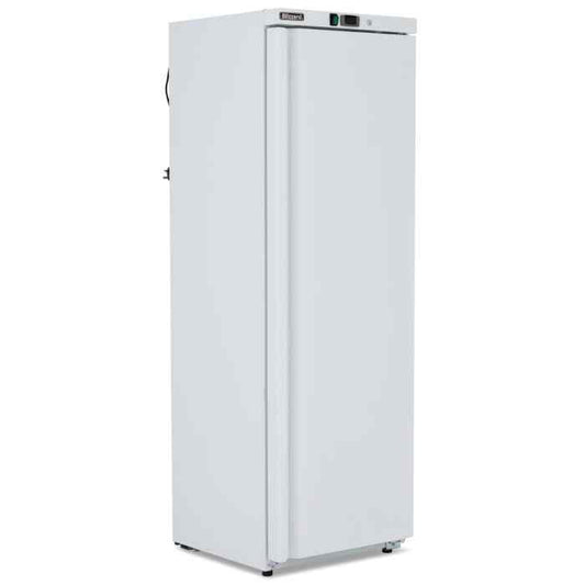 Blizzard Upright Solid Door Freezers 320 L – 533 L – durable white-laminate cold storage units for UK catering and hospitality kitchens