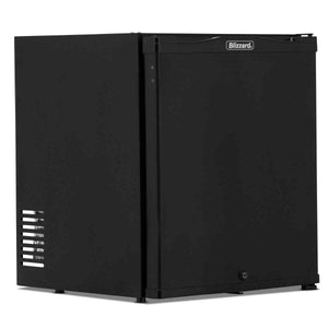 Blizzard Black Solid Door Mini Bar Range (Compact – Medium) – silent, energy-efficient mini refrigeration for UK hotels, guest rooms, and hospitality venues
