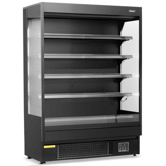 Blizzard Open Front Multi Deck Display Cabinets 1m–2m Range – premium refrigerated presentation for British cafés and hospitality kitchens