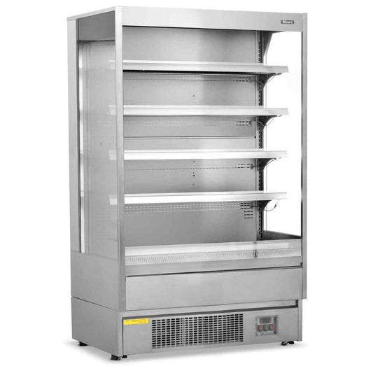 Blizzard Stainless Steel Open Front Multi Deck Display 1m–2m – robust refrigerated units for professional UK catering kitchens