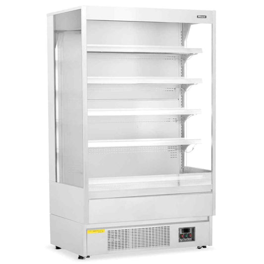 Blizzard White Open Front Multi Deck 1m–2m Range – modern refrigerated displays for cafés, hotels, and canteens in Britain
