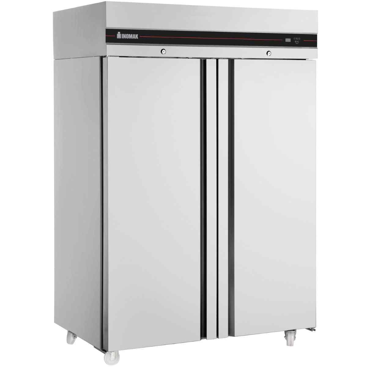 Inomak Upright Double Door Heavy Duty Refrigerators – slimline and full-depth options for commercial UK kitchens