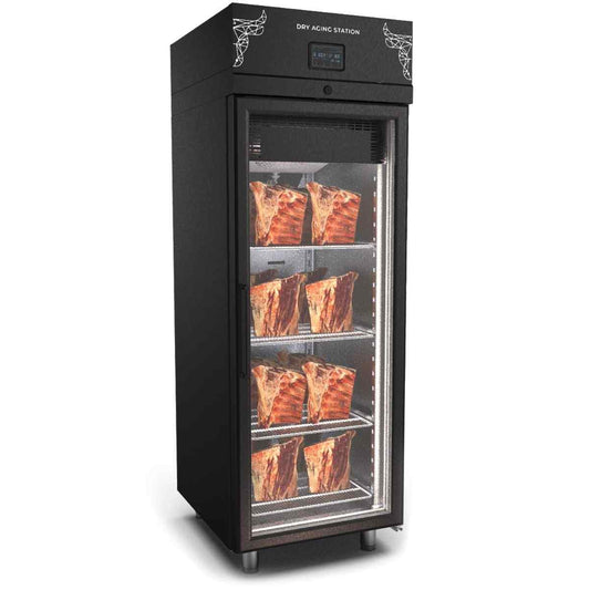 Inomak Upright Glass Door Dry Age Cabinet (DRYB172) – precision meat maturing fridge for hotels and restaurants across Britain