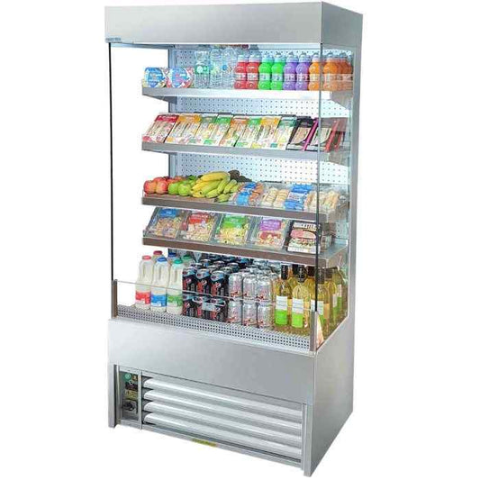Frost-Tech Tiered Displays 1 m – 1.8 m – premium open-front refrigerated display units for British cafés and catering venues
