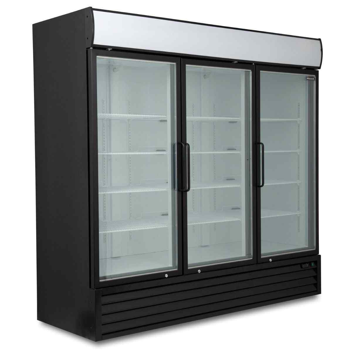 Blizzard Glass Door Freezer Display Merchandiser 1–3 Door Range for UK catering kitchens