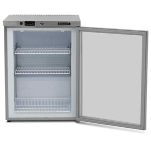 Blizzard Single Glass Door Glass Froster (GF140) – stainless steel bar freezer for UK hospitality venues & foodservice operations