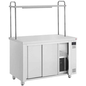 Inomak Hot Cupboards with Single Heated Gantry 1100mm–1900mm – efficient food holding and service for UK hospitality
