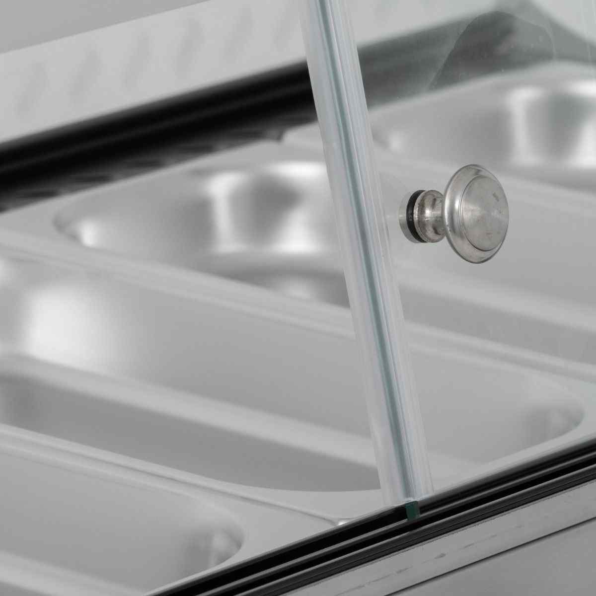 Blizzard Curved Counter Top Heated Merchandiser (HDC1) – compact stainless steel food warmer for UK catering kitchens