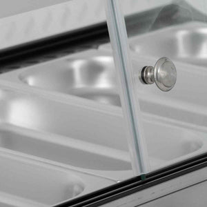 Blizzard Curved Counter Top Heated Merchandiser (HDC1) – compact stainless steel food warmer for UK catering kitchens