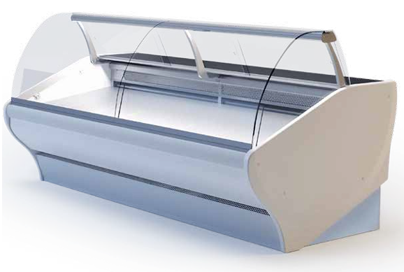 Igloo Basia Neo fish serve over counter for UK fishmongers and seafood retailers — perfect for fresh fish and seafood display