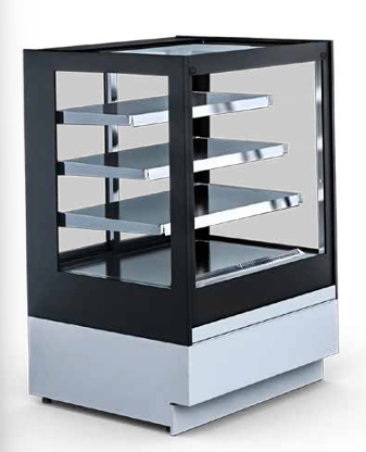 Igloo Cube 2 ambient patisserie display for UK bakeries and cafés — elegant countertop unit for presenting cakes and pastries at room temperature.