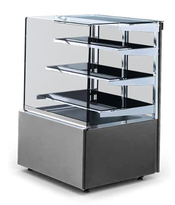 Igloo Cube ambient patisserie display for UK bakeries and cafés — ideal for presenting cakes, pastries, and baked goods at room temperature.
