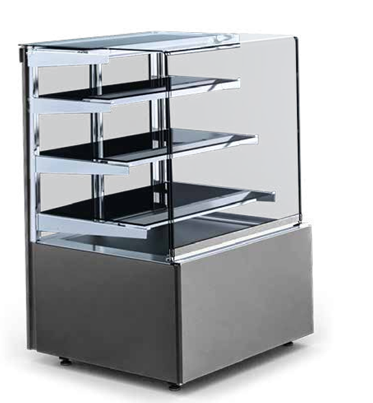 Igloo Cube hot patisserie display for UK bakeries and dessert shops — keeps pastries warm while showcasing them beautifully on the counter.