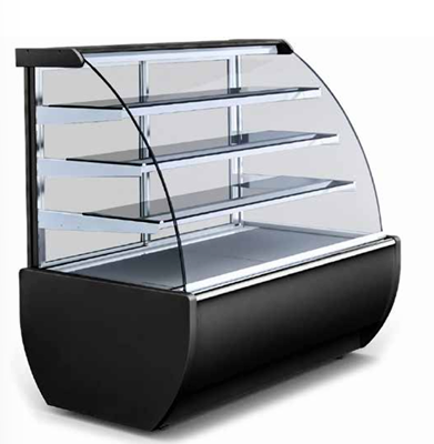 Igloo Jamaica Trend cold pastry display for UK bakeries and dessert shops — chilled showcase for cakes, pastries, and desserts.