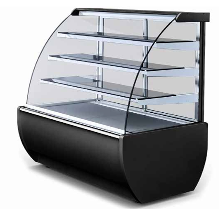Igloo Jamaica Trend hot pastry display for UK bakeries and cafés — stylish heated cabinet for showcasing warm pastries and baked goods.