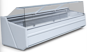 Igloo Luzon deep meat multiplexable serve over counter for UK butchers and supermarkets — perfect for fresh meat and deli display.