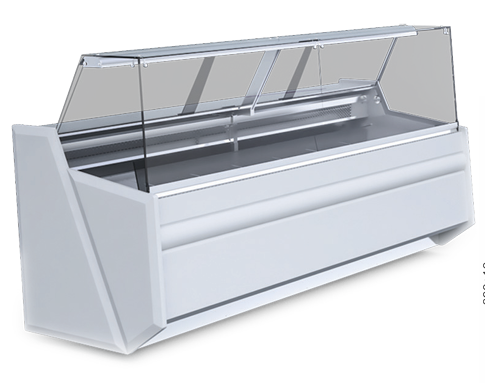 Igloo Pico serve over counter refrigerated display for UK delis and cafés — ideal for fresh food presentation.