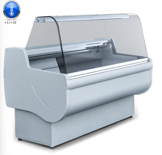 Igloo Rota deep slimline serve over counter for UK delis and retail shops — perfect for chilled meat and deli food display