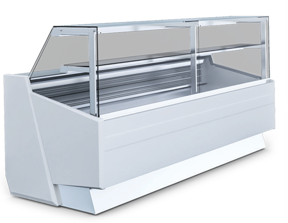 Igloo Sumba counter multiplexable refrigerated display for UK delis and supermarkets — flexible modular design for fresh food presentation.