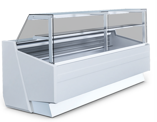 Igloo Sumba counter multiplexable refrigerated display for UK delis and supermarkets — flexible modular design for fresh food presentation.