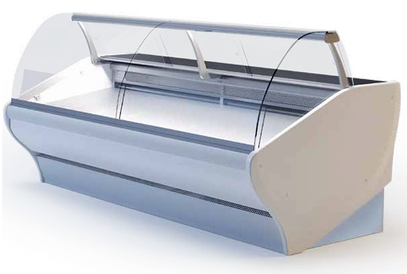 Igloo Tobi Neo serve over counter for UK delis and supermarkets — stylish refrigerated display for fresh food presentation.