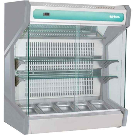 Infrico Countertop Wall Displays 1003 mm – 1504 mm Wide – stainless steel refrigerated presentation for cafés and canteens in Britain