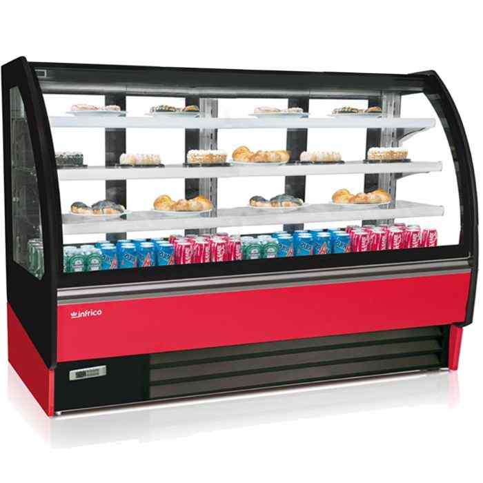 Infrico Closed Front Refrigerated Merchandisers 1310–1935 mm Range – energy-efficient chilled displays for UK restaurants and catering spaces