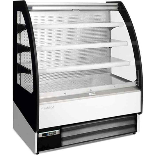 Infrico Open Front Refrigerated Merchandisers 998–1935 mm Range – premium multideck display cabinets for British hospitality venues
