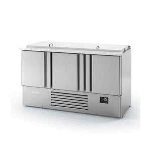 Infrico Compact Refrigerated Saladette (2–3 Door Range) – gastronorm-compatible cold prep counter for UK foodservice operations